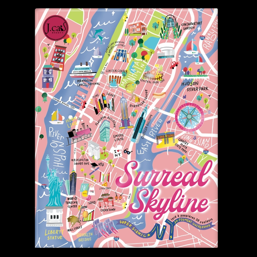 PICK 5 FOR 25 J. CATS SURREAL SKYLINE EYESHADOW PALETTE